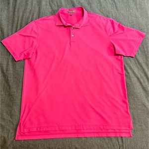 Peter Miller Hot Pink Polo Golf Shirt Mens XL Polo